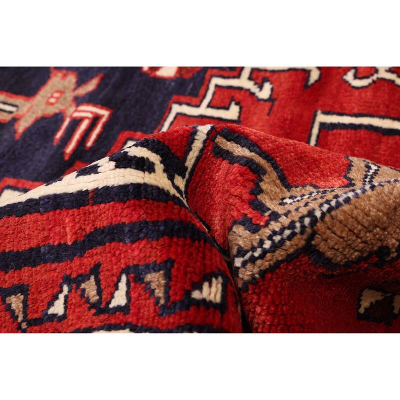 ECARPETGALLERY Hand-knotted Melis Red Wool Rug - 5'10 x 7'0