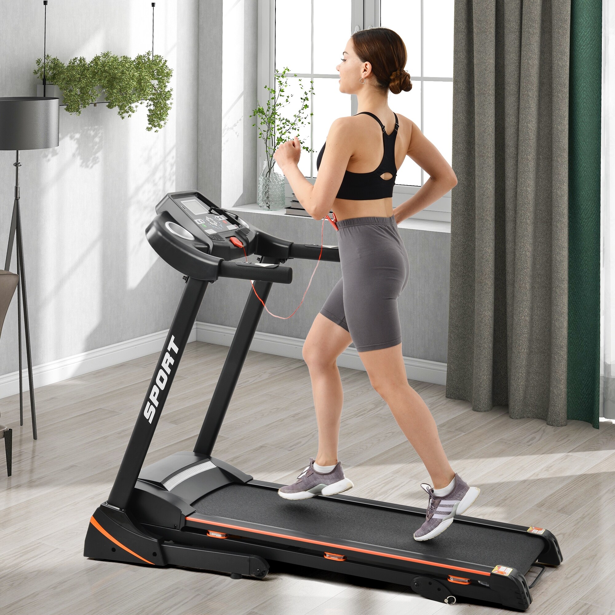 Folding Electric Treadmill for Gym Motorised Treadmill With With