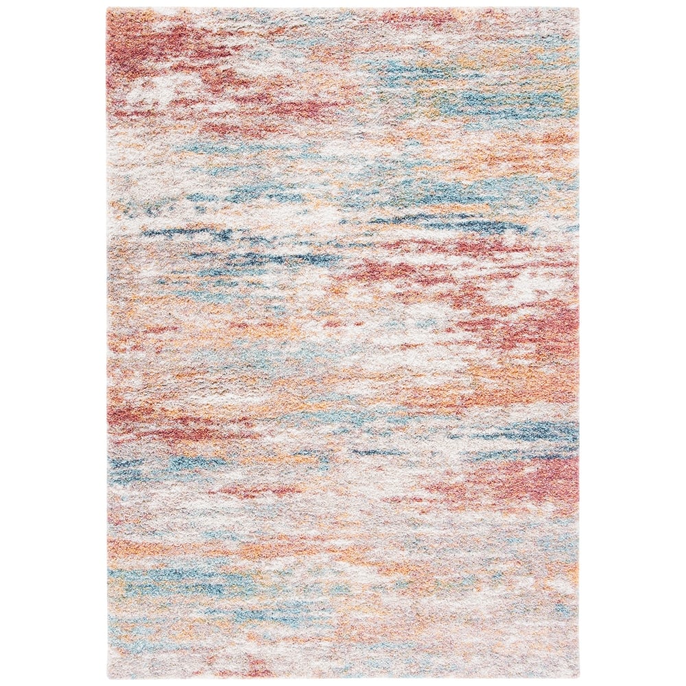 SAFAVIEH Calista Shag Maiu Abstract 1-inch Thick Rug