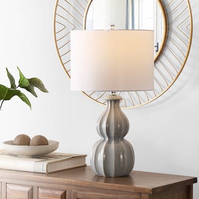 SAFAVIEH Lighting 24.5-inch Wade Ceramic Table Lamp - 14" x 14" x 24.5"