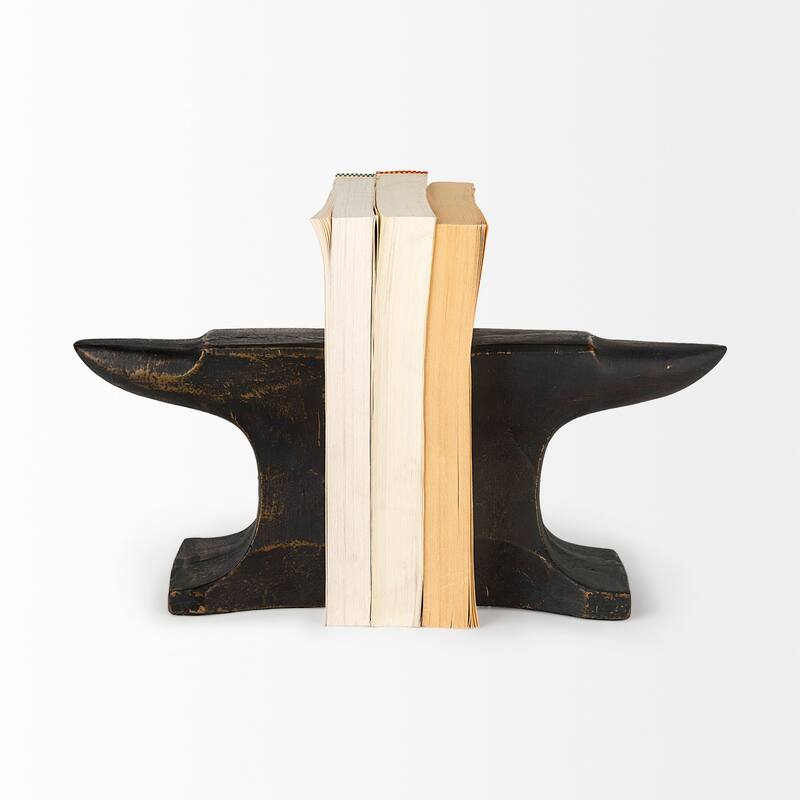 Anvilia (Set of 2) 12L x 3W Gold Anvil Shaped Bookends