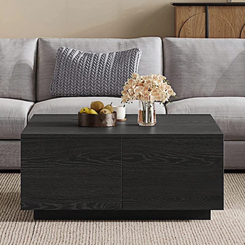 Square Coffee Table with 4 Drawers