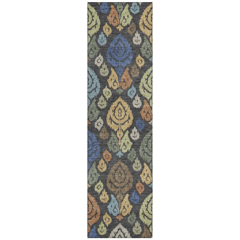 Machine Washable Indoor/ Outdoor Casual Zona Chantille Rug