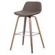 preview thumbnail 59 of 147, WYNDENHALL Cacey Mid Century Modern Bentwood Counter Height Stool (Set of 2) - 20.7'' x 21.1'' x 36.6