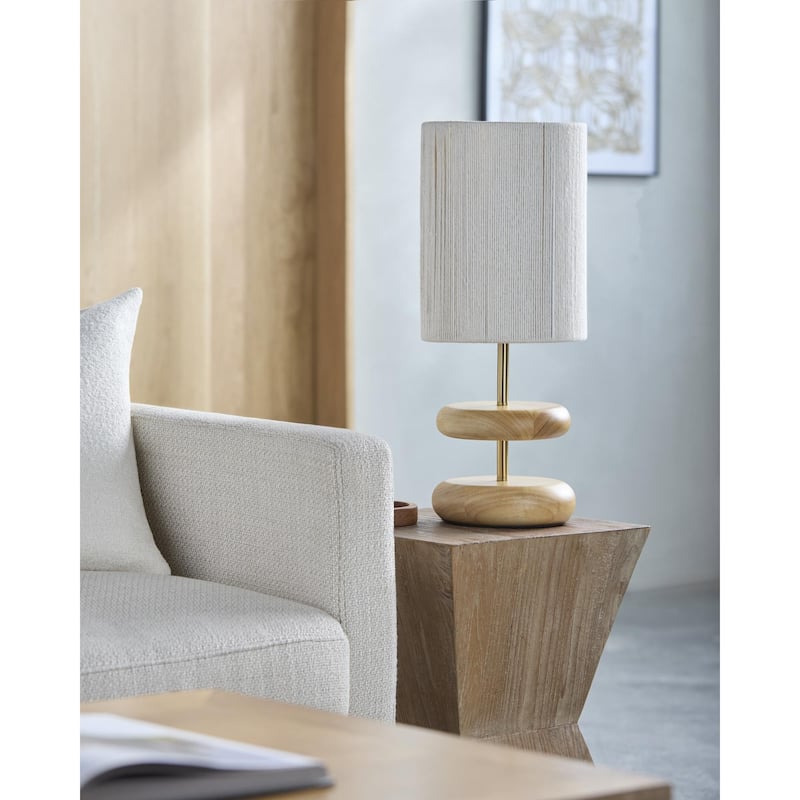 Livabliss Lombardi Traditional Accent Table Lamp - Brown