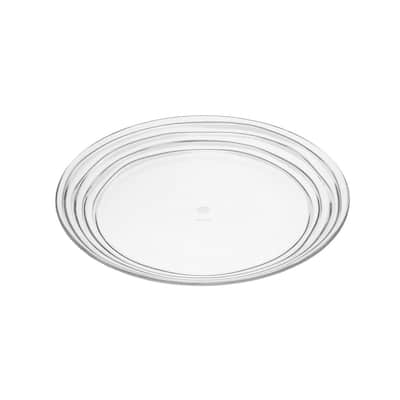Designer Swirl 9" Plastic Dessert Plates Set of 4