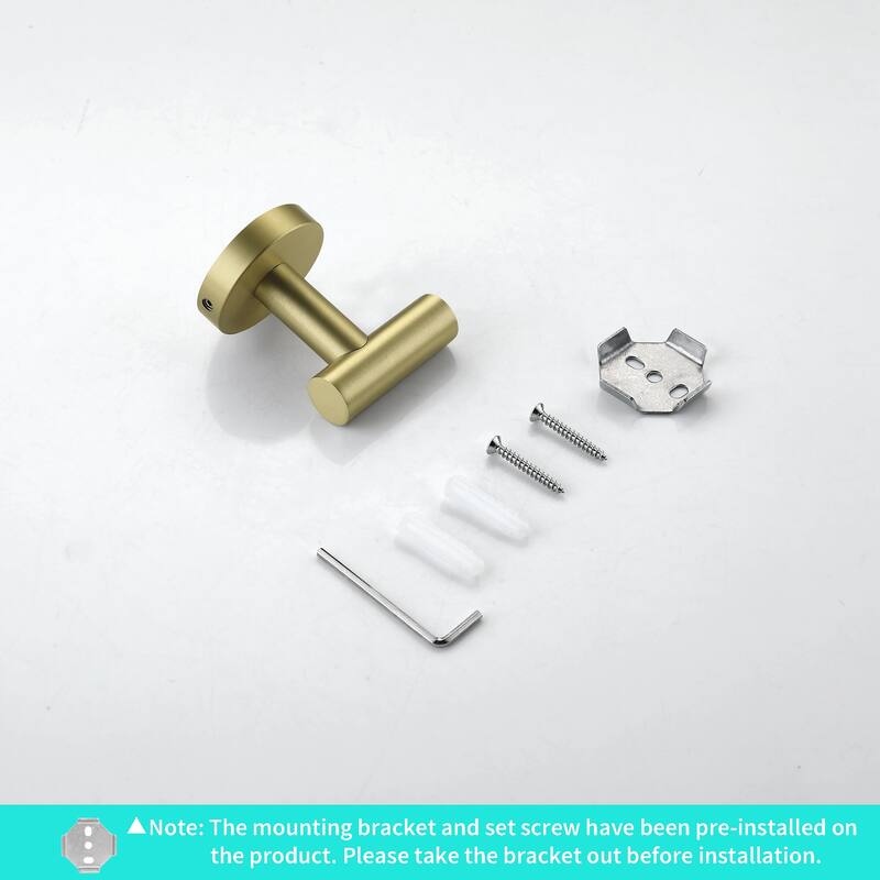 Bathroom Robe Hook Round Towel Hook in 304 Stainless Steel