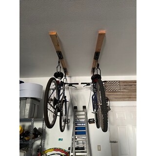 4-Pack RAD Cycle ProductsBike Lift Hoist Garage Mtn Bicycle Hoist 100 LB Cap 