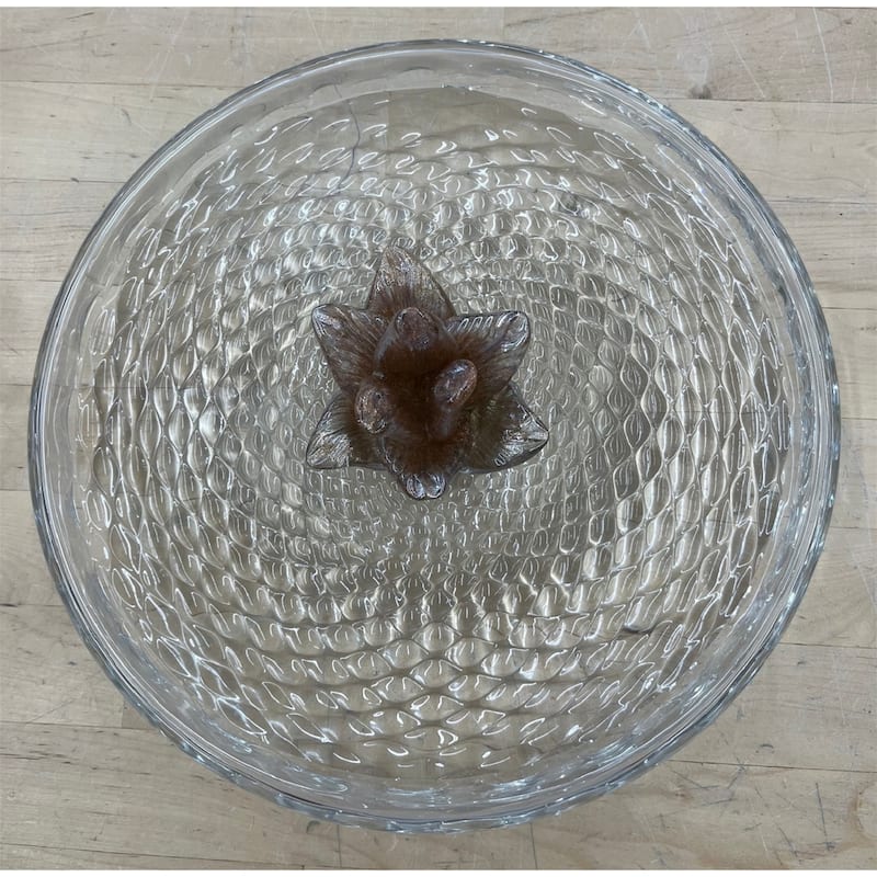 Glass Pineapple Tray Clear- A