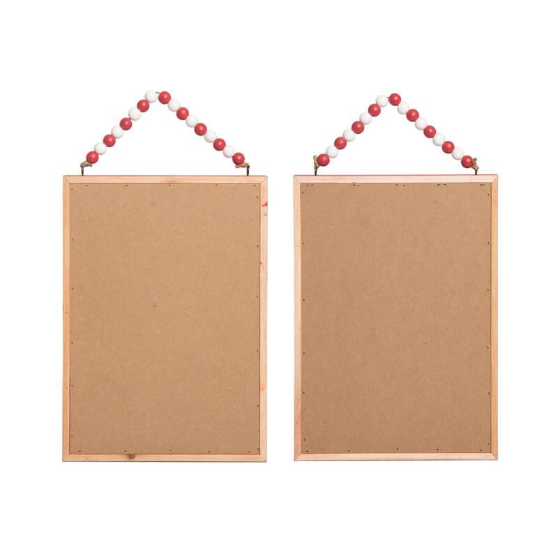 MDF Candy Cane Stripe Wall Decor Set of 2 Christmas Decor