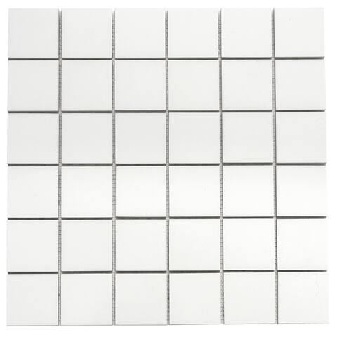 Penthouse 2" x 2" Porcelain Grid Mosaic Wall & Floor Tile