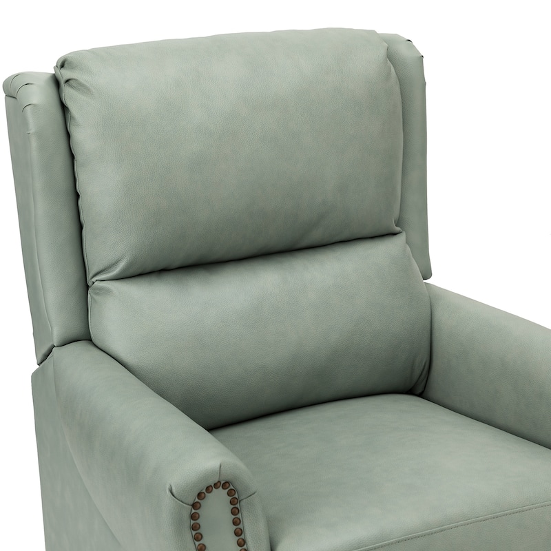 Alicia 32.68" Wide Genuine Leather Manual Recliner