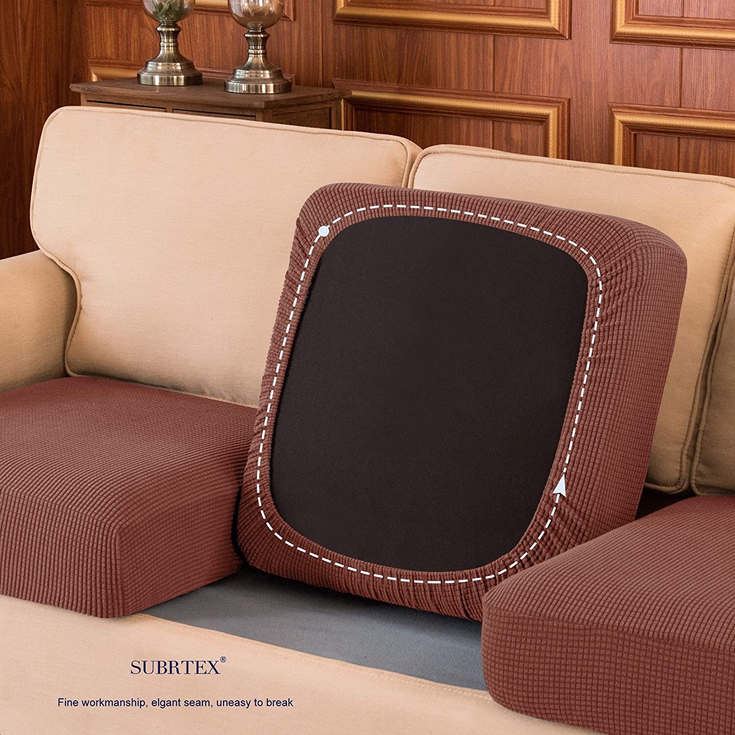 Stretchy outlet cushion covers