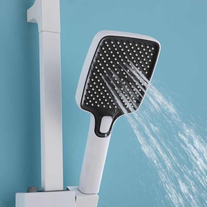 White Bathtub Faucet Shower Faucets System
