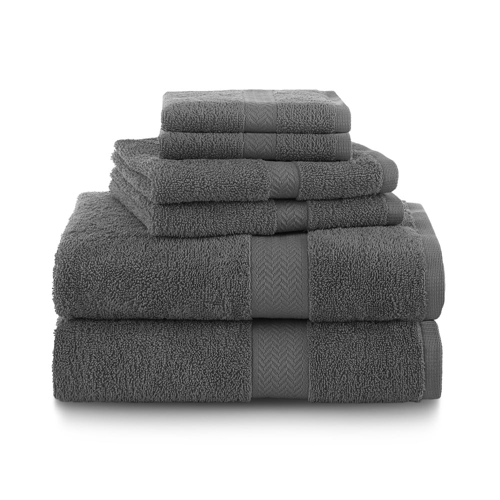 Martex 6 PC 100% Ringspun Cotton Towel Set Highly Absorbent & Soft