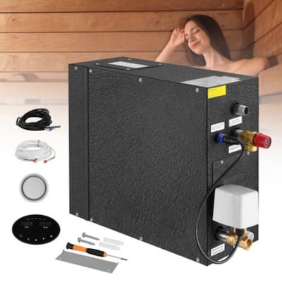 Steam Shower System with Controller and Auto Drain Kit - 17.72 x 7.28 x 13.58 in