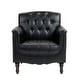 preview thumbnail 18 of 69, Tufted Vegan Leather Accent Chair Upholstered Armchair