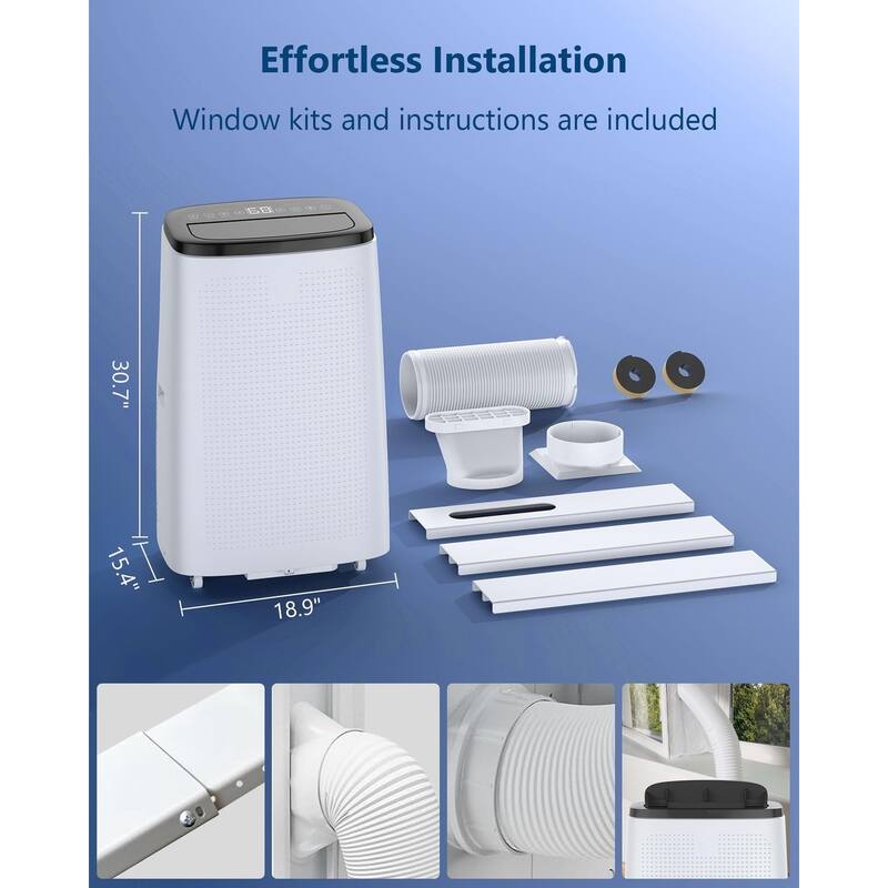 Portable Air Conditioners, 14,000 BTU Portable AC, Rolling Wheels
