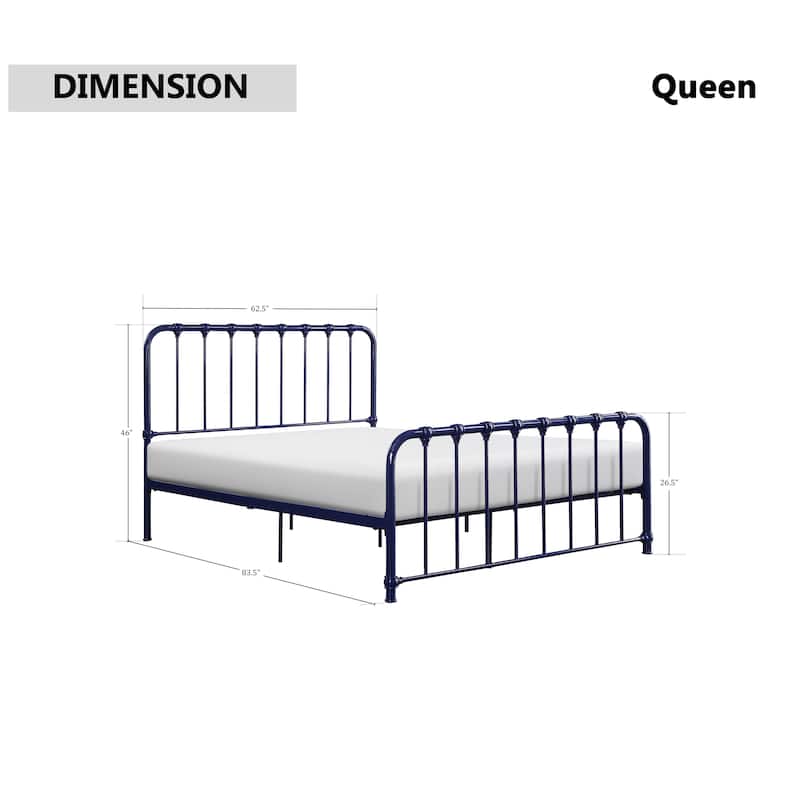 Nisky Platform Metal Bed