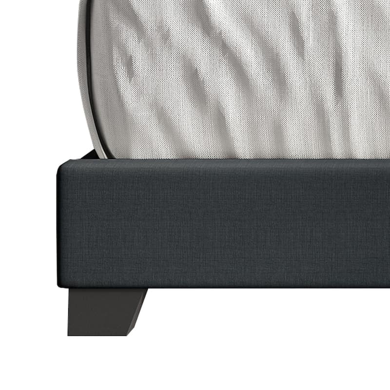 CraftPorch Glam Button Tufted Wingback Upholstered Bed