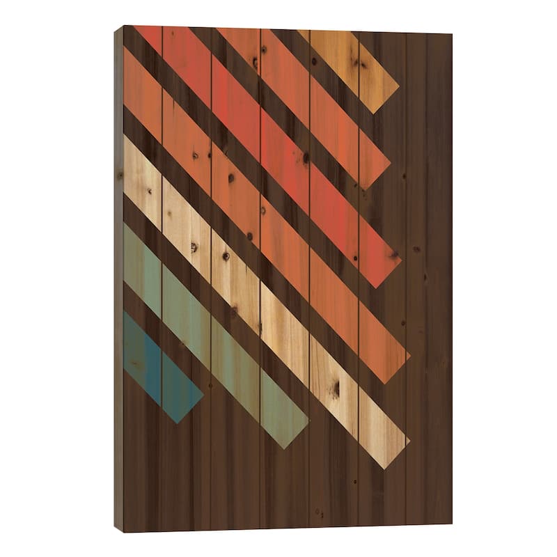 Retro IV Print On Wood by Gary Williams - Multi-Color - 26x18x1.5