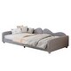 preview thumbnail 35 of 49, Upholstered Daybed with Cloud-Shaped Backrest & Armrests