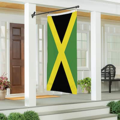 Jamaica National Double Sided Estate Flag w/ 2 Grommets, 3'x5'