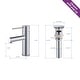 preview thumbnail 10 of 121, Luxury Solid Brass Single Hole Bathroom Faucet