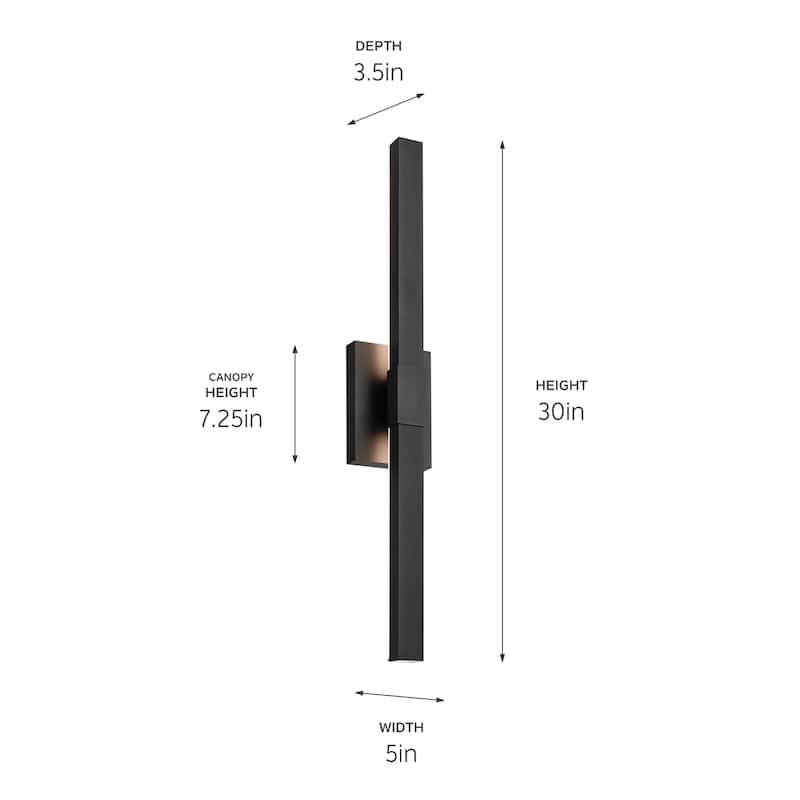 Kichler 59145 Nocar 30" Tall LED Wall Sconce