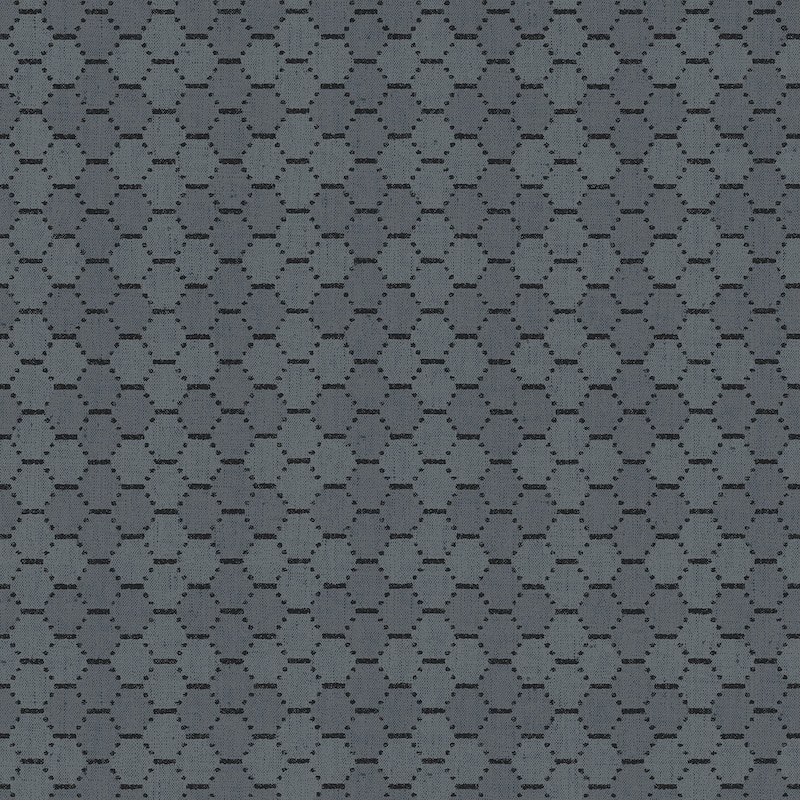 Galerie Wallcoverings Bazaar Geometric Boho Beehive Non-woven Matte Wallpaper Roll - 33 feet x 21 inches - Black