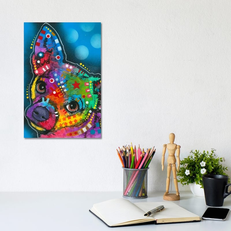 iCanvas "Pop Chihuahua" by Dean Russo Canvas Print - 12x8x0.75