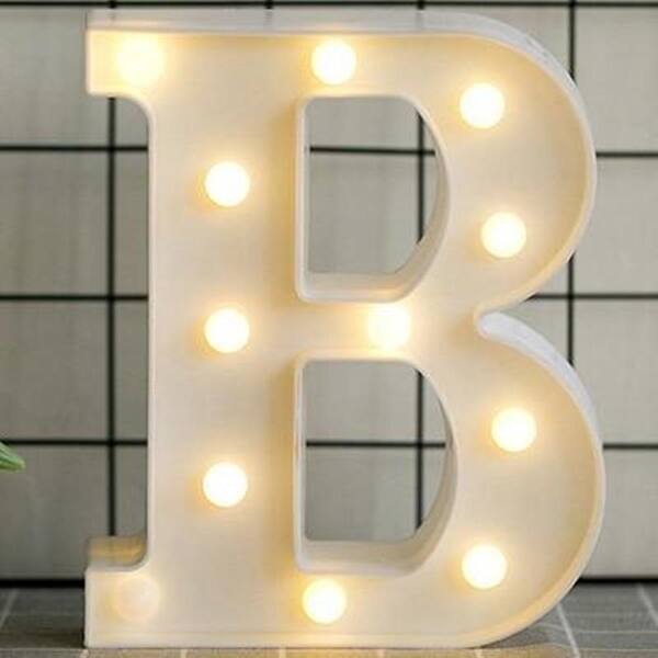 Shop Luminous Led Letter Night Light English Alphabet Number Lamp