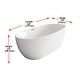 preview thumbnail 85 of 173, Adler Soaking Bathtub in Glossy White