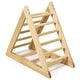 preview thumbnail 2 of 6, Wooden Step Training Triangle Climber Perfect Gift for Toddlers - 36.5" x 18" x 32" (L x W x H)