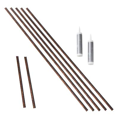 Fasade Backsplash Accessory Kit in Moonstone Copper - 5 Pack