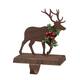 Glitzhome Christmas Wooden/Metal Stocking Holder - "Reindeer"