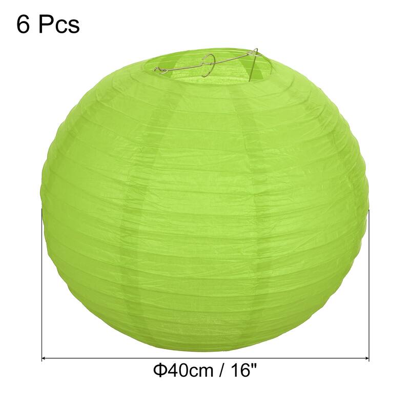 6pcs 16 Inch Folding Hanging Paper Lanterns for Wedding Home Party