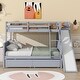 preview thumbnail 5 of 18, Twin over Full Bunk Bed with 2 Drawers, Slide, Shelves, Ladder
