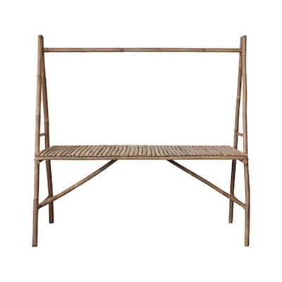 Handmade Bamboo Table with Rod - 70.1"L x 29.5"W x 70.1"H