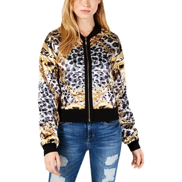Shop Guess Womens Dulcibella Bomber Jacket Satin Reversible Overstock 29010076