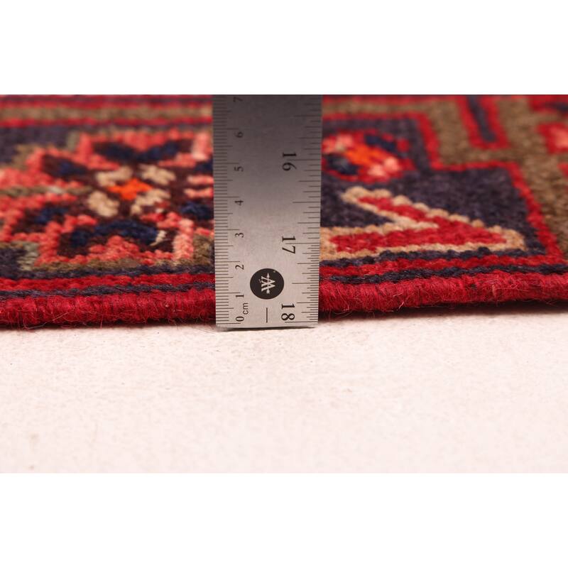 ECARPETGALLERY Hand-knotted Anadol Red Wool Rug - 4'3 x 7'7