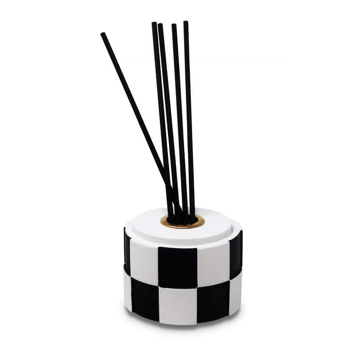 Reed Diffuser Black and White Checked