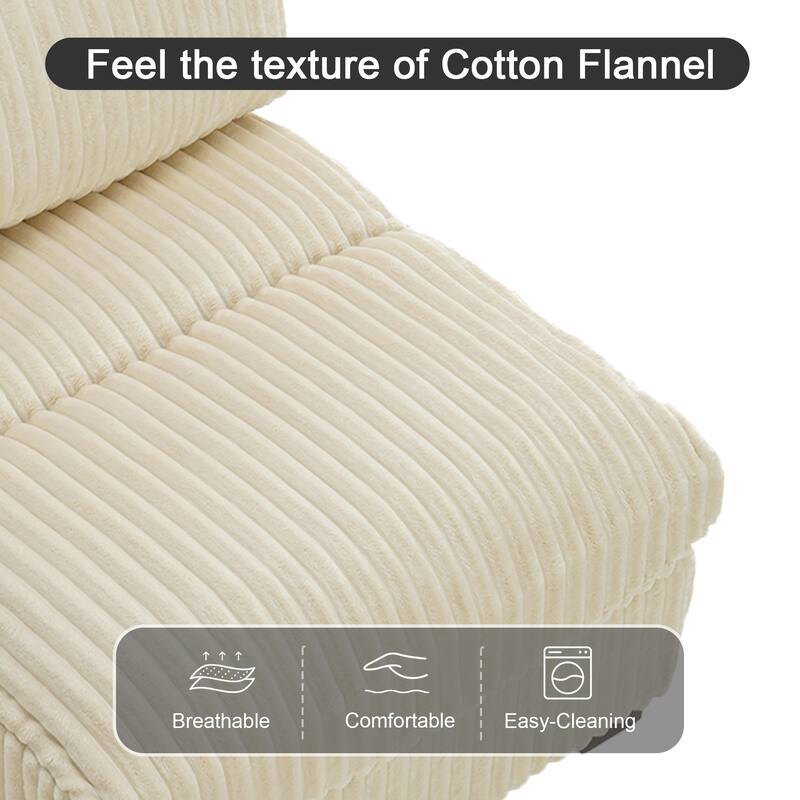 Plush Faux Fur Accent Sofa Chair