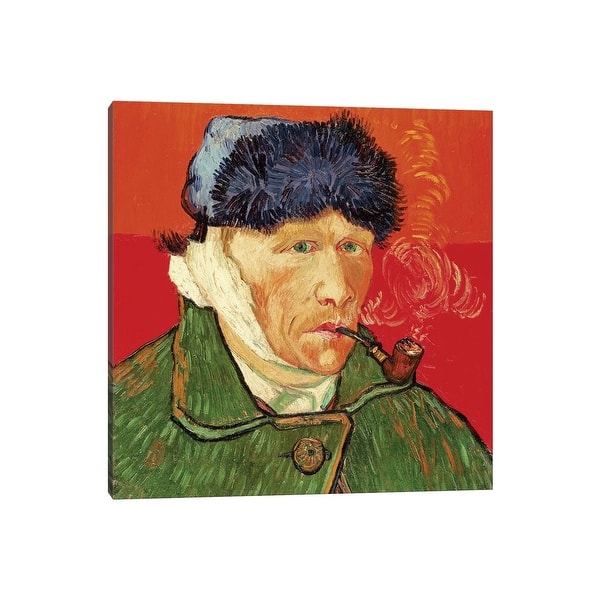 slide 2 of 6, iCanvas "Self Portrait with Bandaged Ear, 1889" by Vincent van Gogh Canvas Print