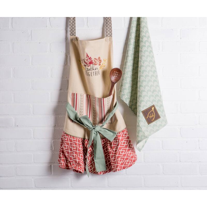 Design Imports Christmas Plaid Chef Kitchen Apron