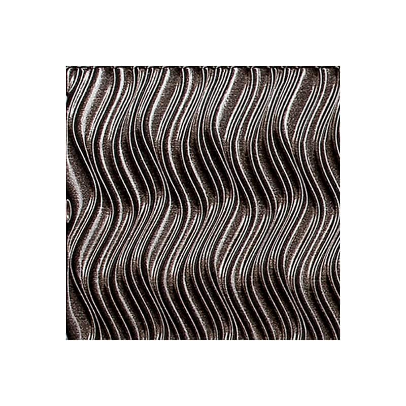 FASÄDE Current Vertical 4-foot x 8-foot PVC Wall Panel in Smoked Pewter - Sample
