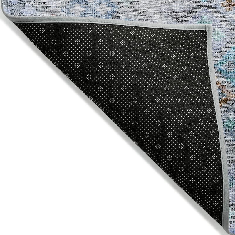 Machine Washable Indoor/ Outdoor Boho Modern Chantille Rug