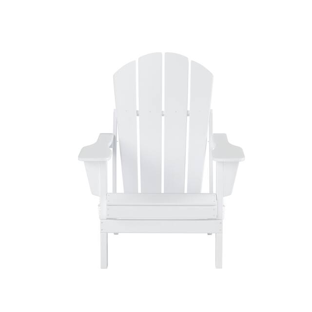 Laguna Folding Poly Eco-Friendly All Weather Outdoor Adirondack Chair (Set of 4)