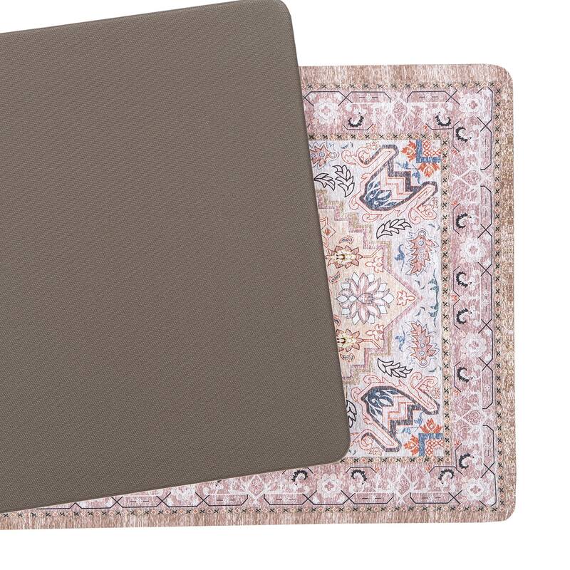 Traditional Medallion Cushioned Anti Fatigue Standing Kitchen Mat