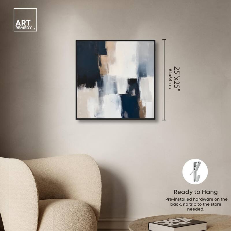 Blue Mood Depth II Canvas by Art Remedy